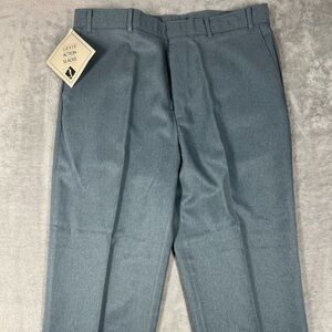 NWT Levis Action Slacks Pants Mens 38x32 Gray Straight Dress Pants Vintage